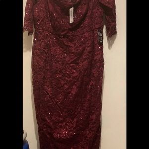 Torrid lace burgundy dress